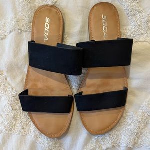 Vici Soda Black Sandals